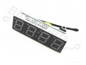 Display 3-in-1 klok / temperatuur / voltage rood